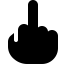 Font Awesome Hand Middle Finger icon