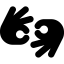 Font Awesome Hands Asl Interpreting icon