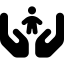 Font Awesome Hands Holding Child icon