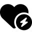 Font Awesome Heart Circle Bolt icon