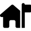 Font Awesome House Flag icon