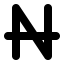 Font Awesome Naira Sign icon