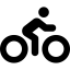 Font Awesome Person Biking icon