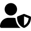 Font Awesome User Shield icon