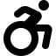 Font Awesome Wheelchair Move icon
