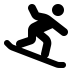 FontAwesome-Person-Snowboarding icon