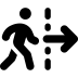 FontAwesome-Person-Walking-Dashed-Line-Arrow-Right icon