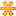 Asterisk orange icon