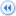 Control rewind blue icon