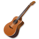 Wood guitar icon