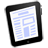 iPad text icon