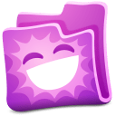 Pink-folder icon