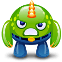 Green-monster-angry icon