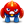 Red monster angry icon
