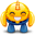 Yellow-monster-happy icon