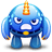 Blue-monster-angry icon