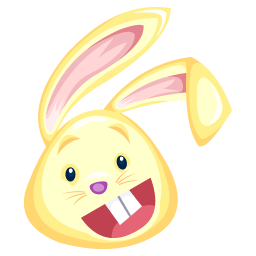 Yellow rabbit icon