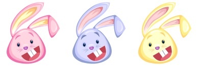 Easter Rabbits Icons