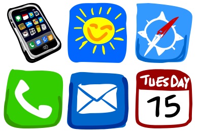 Hand Drawn iPhone Icons