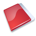 Folder close red icon