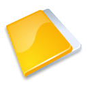 Folder close yellow icon