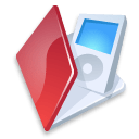 Folder-ipod-red icon