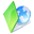 Folder web green icon
