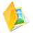 Folder-image-yellow icon