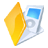 Folder-ipod-yellow icon