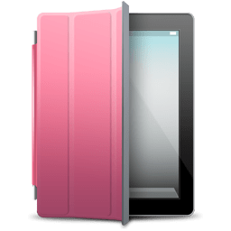 iPad Black pink cover icon