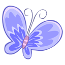 Blue-butterfly icon