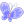 Blue butterfly icon