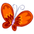 Red Butterfly icon