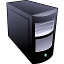 Black server icon