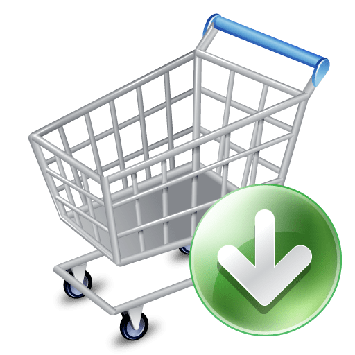 Shop-cart-down icon