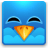 Twitter square happy icon