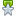Award-star-silver-green icon