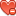 Heart-delete icon