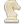 Chess horse white icon