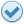 Tick light blue icon