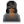 User chief female black icon