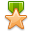 Award-star-bronze-green icon