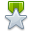 Award star silver green icon