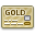 Card gold icon