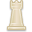 Chess tower white icon