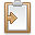 Clipboard sign icon