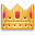 Crown gold icon