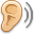 Ear listen icon