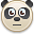 Emotion face panda icon