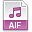 File extension aif icon